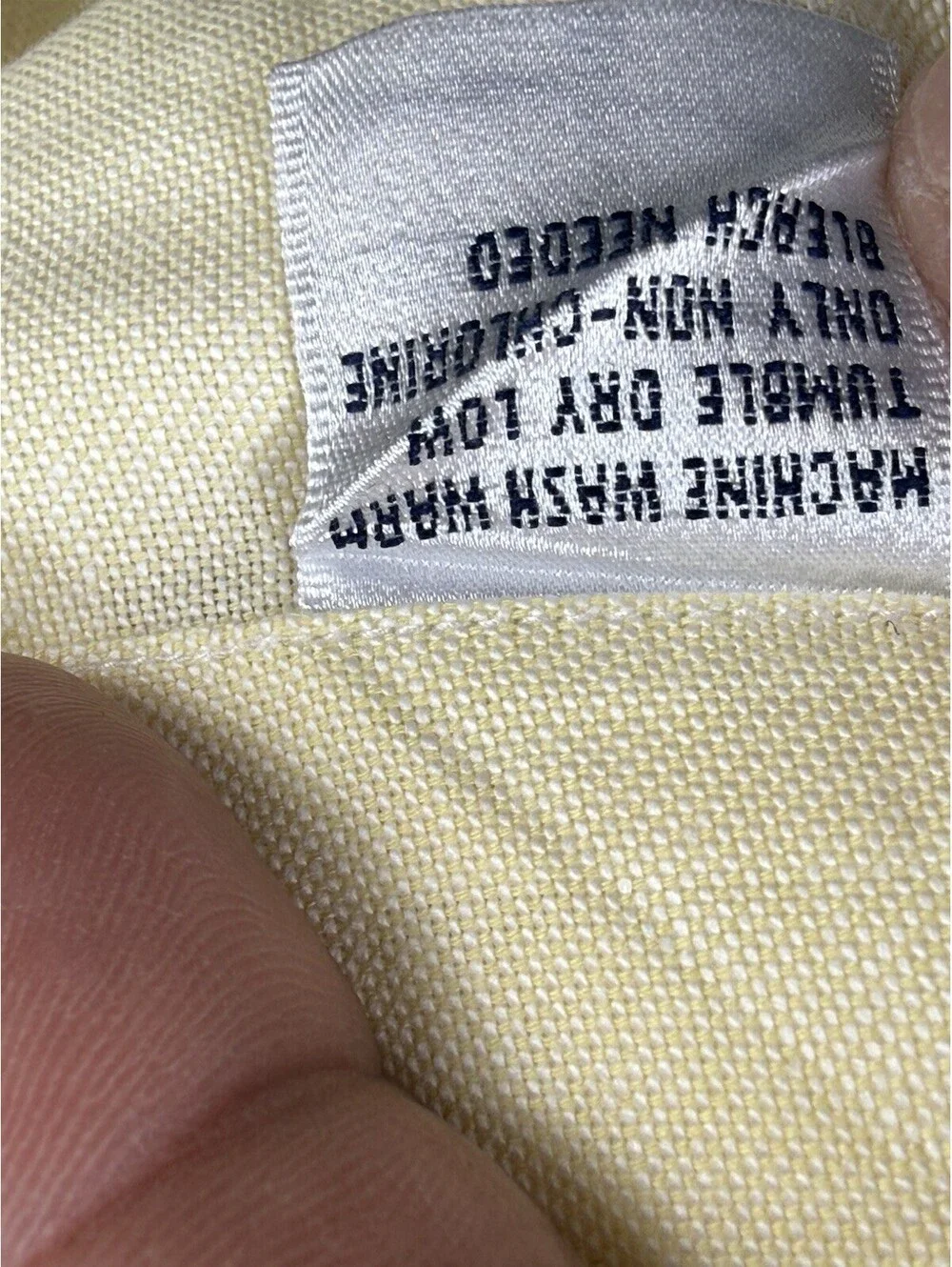 Brooks Brothers Men's L Yellow Cotton Woven Button-Down LS Shirt Pockets 46